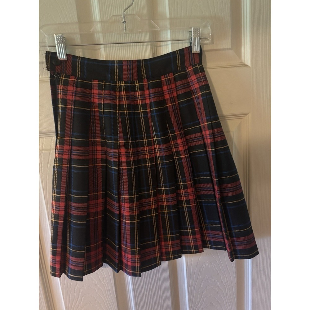 Ultra Pink Classic Plaid Pleated Mini Skirt‎ Size Small Vintage